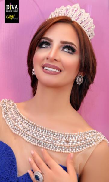 خلود سرحان ملكة جمال مصر في ديفا أتيليه وميك أب أستوديو