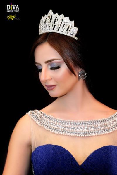 خلود سرحان ملكة جمال مصر في ديفا أتيليه وميك أب أستوديو