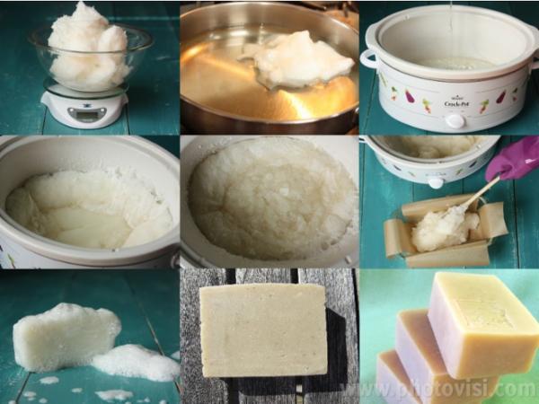 طرق عمل الصابون في المنزل